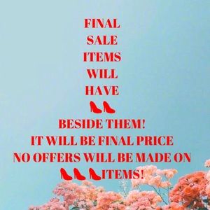 👠👠FINAL SALE ITEMS👠👠